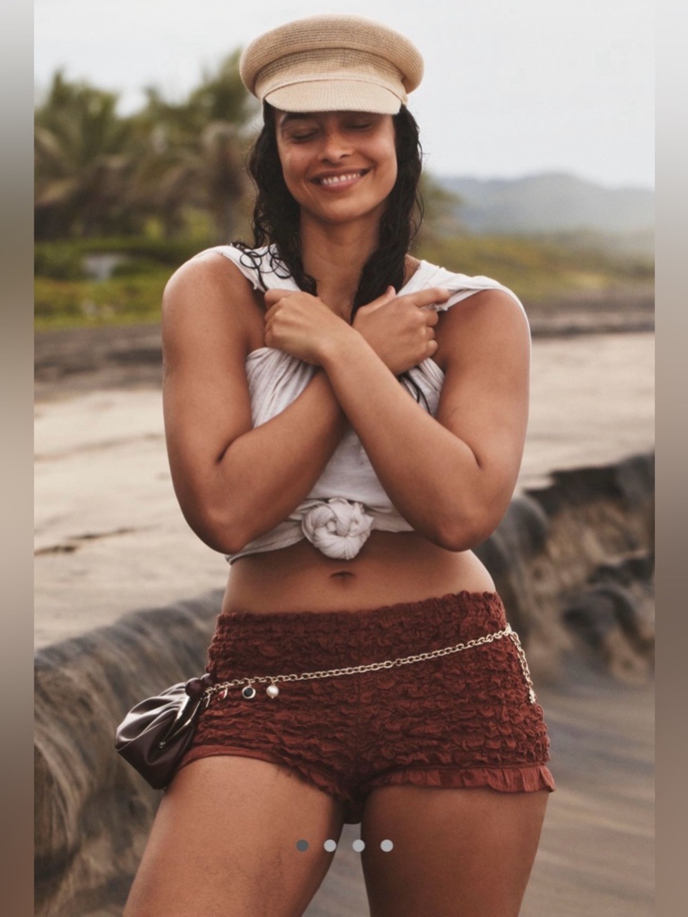 Celandine Smocked Micro Shorts